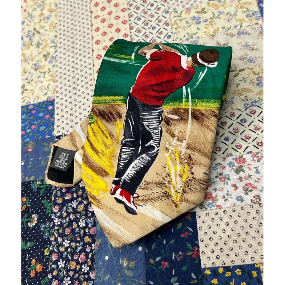 American Sports multicolored golf tie